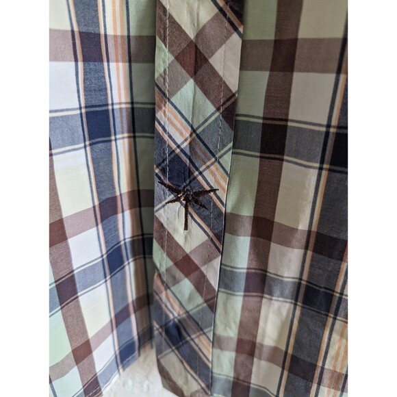 Dragonfly Western Shirt Mens XL Button Up Short Sleeve Shirt - Picture 4 of 8